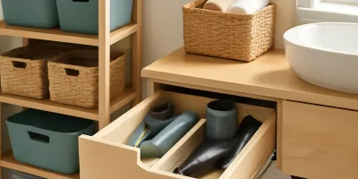 Why Bathroom Hair Tools Become Counter Clutter and Fire-Risk Storage