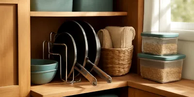 Best Vertical Pan Organizers for Small Cabinets: Racks That Stop the Skillet Stack