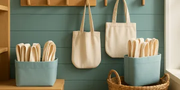 How to Organize Reusable Grocery Bags Without the Counter Clutter