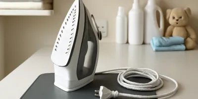 Laundry Iron Cooling Station Protocol: Stop Hot Soleplate and Cord Clutter