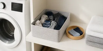 Lost Sock Storage: A Small Laundry-Room System