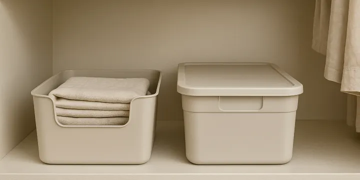 Open Bins vs Lidded Bins for Daily-Use Storage