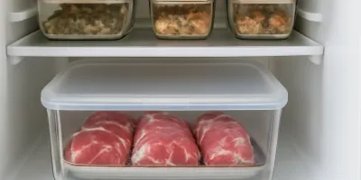 Raw Meat Thawing Bin Protocol: A Fridge Zone That Prevents Leaks, Guesswork, and Dinner-Time Digging