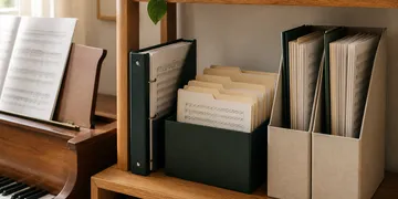 Sheet Music Storage: Binders, File Folders, and Magazine Holders