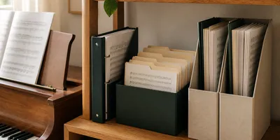 Sheet Music Storage: Binders, File Folders, and Magazine Holders