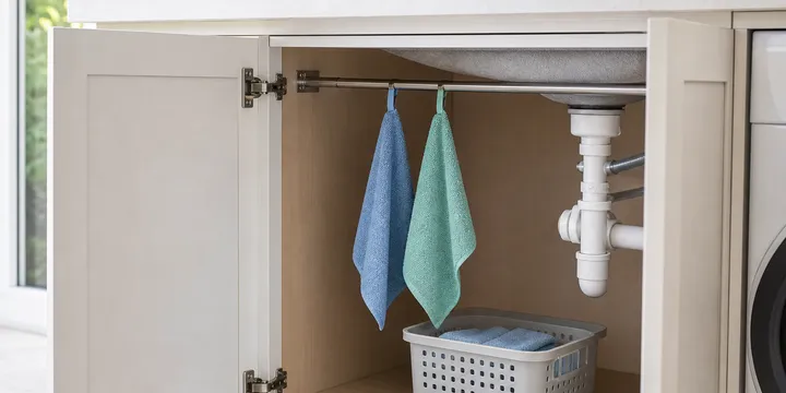 Under-Sink Cleaning Cloth Drying Station Protocol: Keep Cloths Dry, Separate, and Safe